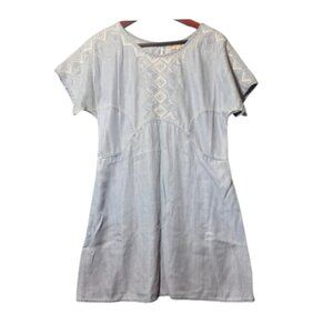 Gently Worn Tribal Embroidery HOLDING HORSES Mini Dress Size XS (BB0908)